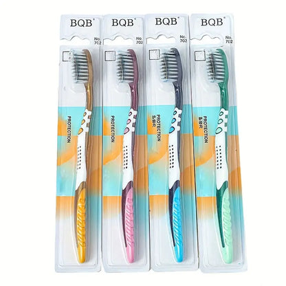 4pcs Ultra Fine Soft Toothbrushes – Gentle & Effective Oral Care for Adults